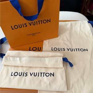 2 Authentic Louis Vuitton Cream shoe Bags